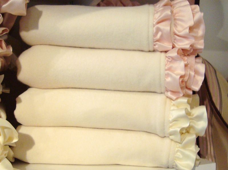 Robbie Adrian "A Little Less Ruffle" Organic Blanket(37"x37")-Robbie Adrian Organic Fleece Blanket