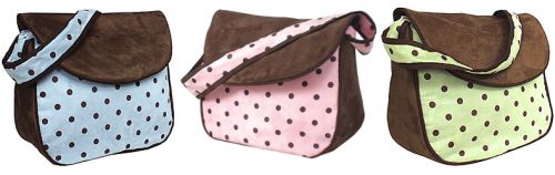 Hoohobbers Dots Messenger Bag (Pink, Blue, or Green)-hoohobbers messenger bag, dots, 