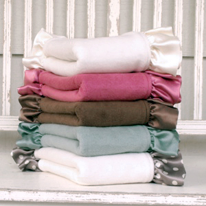 Robbie Adrian Luxury Organic Ruffled Fleece Baby Blanket-Robbie Adrian, certified organic, baby blanket, baby gifts, luxury gift