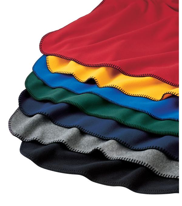 Value Fleece Blanket With Strap-Fleece blanket, stadium blanket with strap