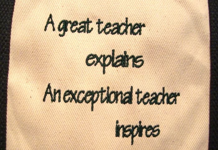 Canvas Teacher Tote-