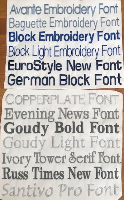 block fonts