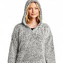 Plush Cozy Womens Sherpa Hooded Pullover
